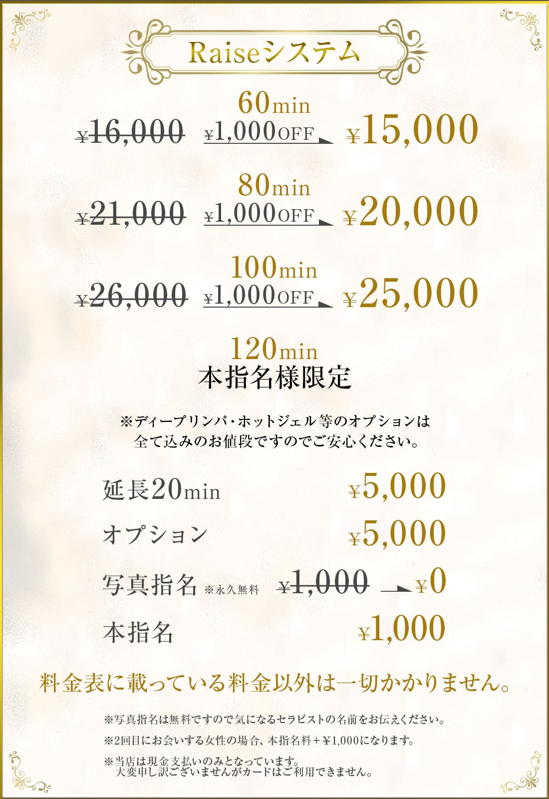 料金表&システム